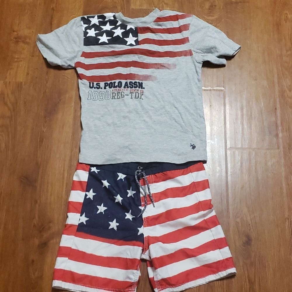 Stars and Stripes Swim Trunks